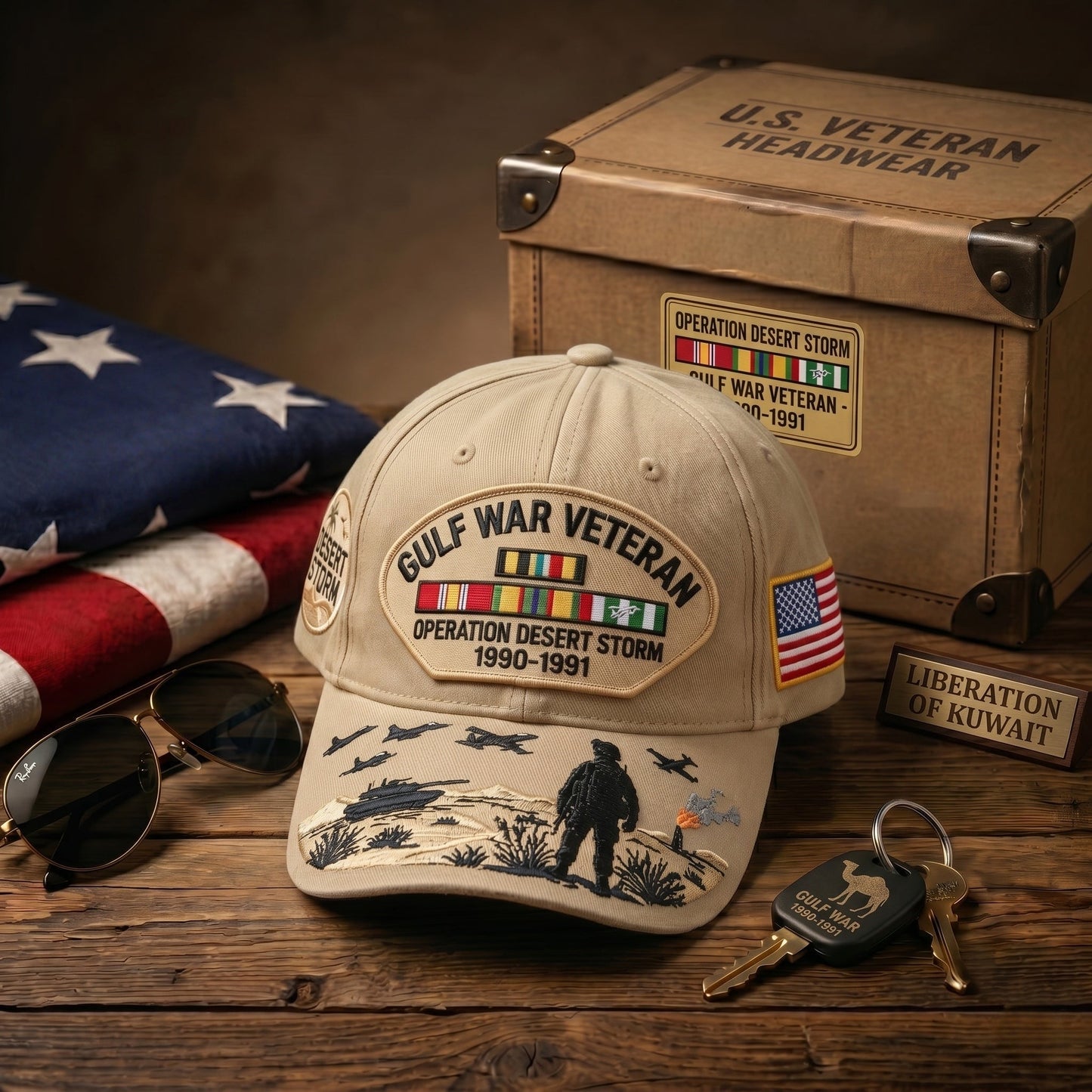 🇺🇸 Vietnam Veteran Tribute Cap | Service Honor Sacrifice Hat