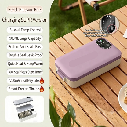 🔥 Portable Electric Lunch Box | Rechargeable Self-Heating Food Warmer