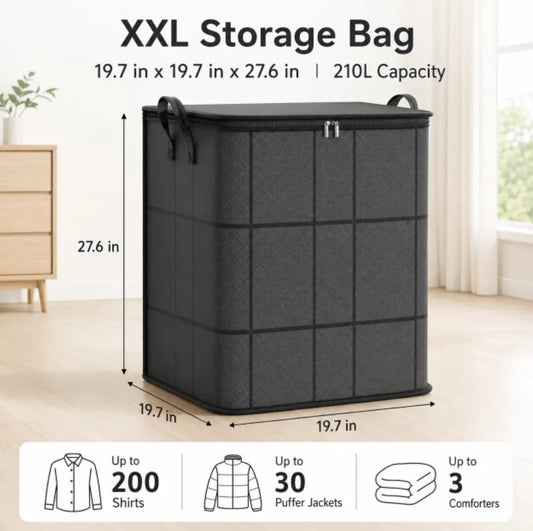🚨【50% OFF - LAST CHANCE】Heavy-Duty Moving & Storage Bags | Large Capacity Clothes Organizer Box 📦