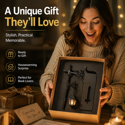 Vintage LED Library Lantern 📚 Cozy Bookshelf Light & Gift For Book Lovers