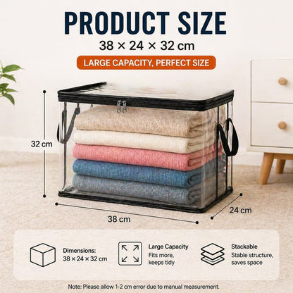🎁 Mother's Day Sale 55% OFF 🎁 Heavy-Duty Clear Storage Bag for Clothes & Moving