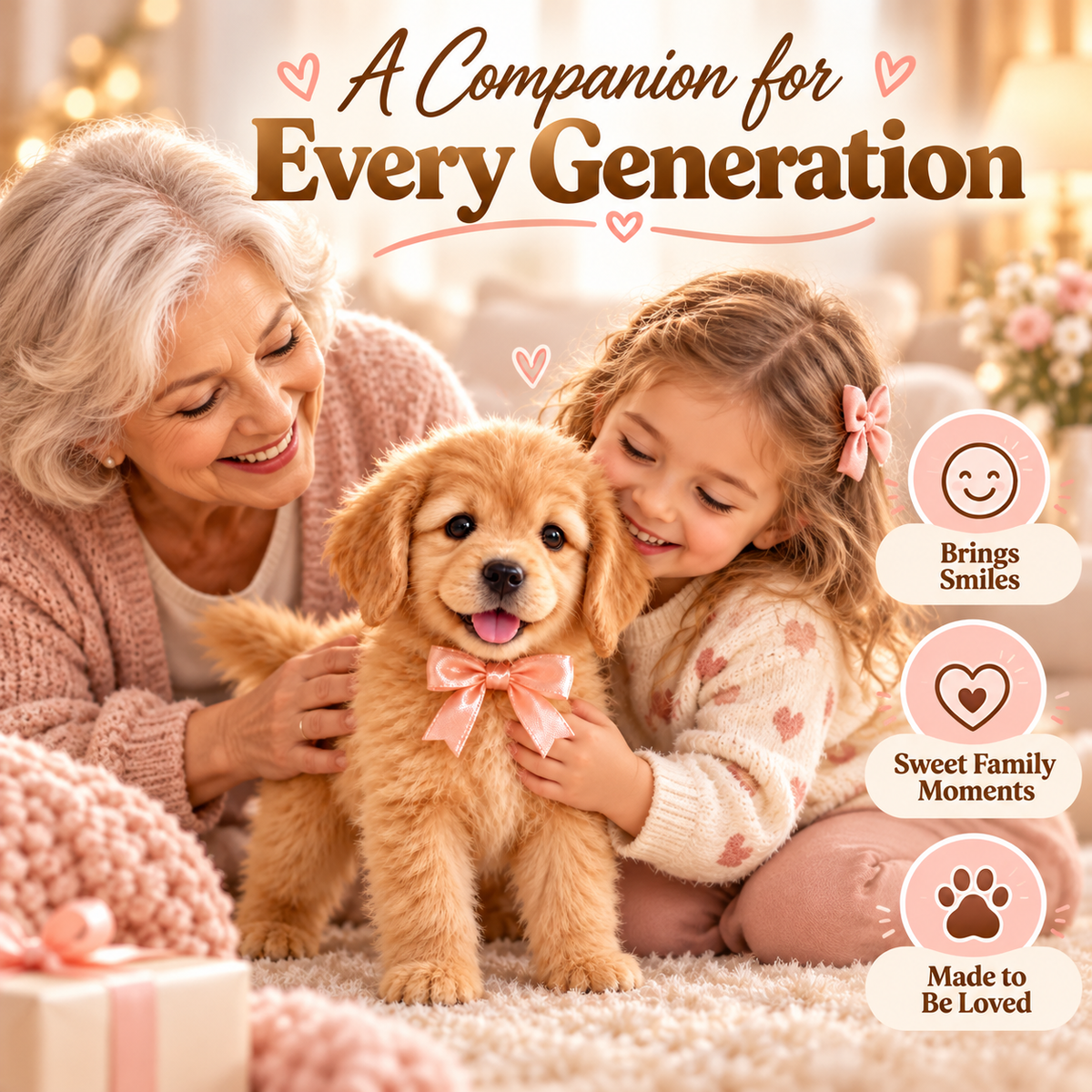 🐕🐾 Golden Buddy™ Realistic Robot Golden Retriever Puppy