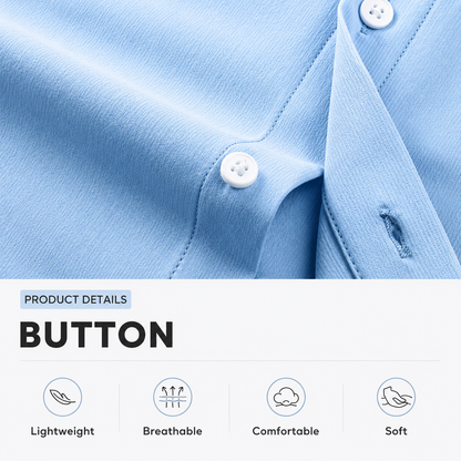 ⚡ 49% OFF – 👔 Men’s Muscle Fit Wrinkle-Free Shirt