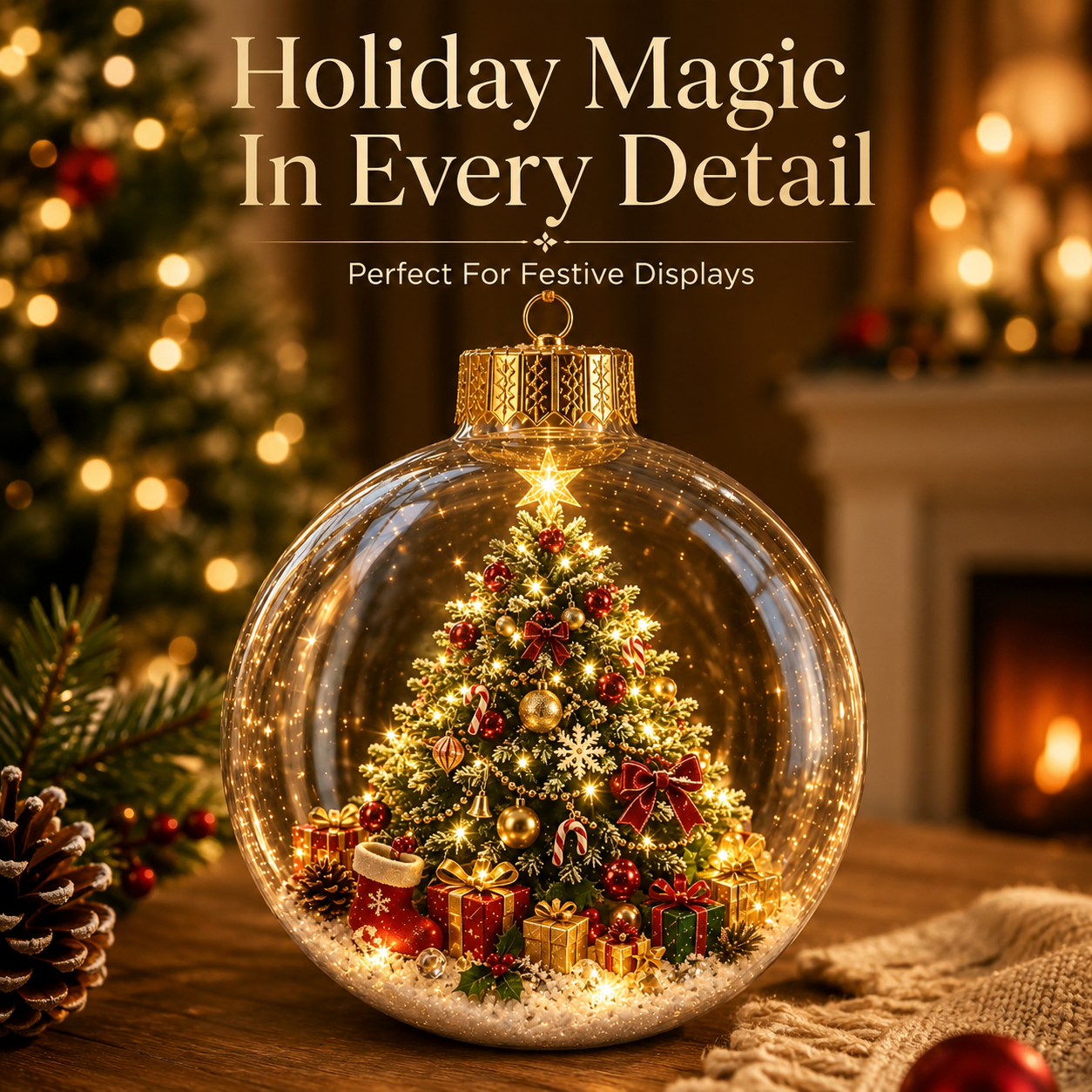 🔥 LIMITED-TIME 50% OFF 🔥 🎄 3D Miniature Christmas Globe Hanging Ornaments – 8 Collectible Scenes ✨