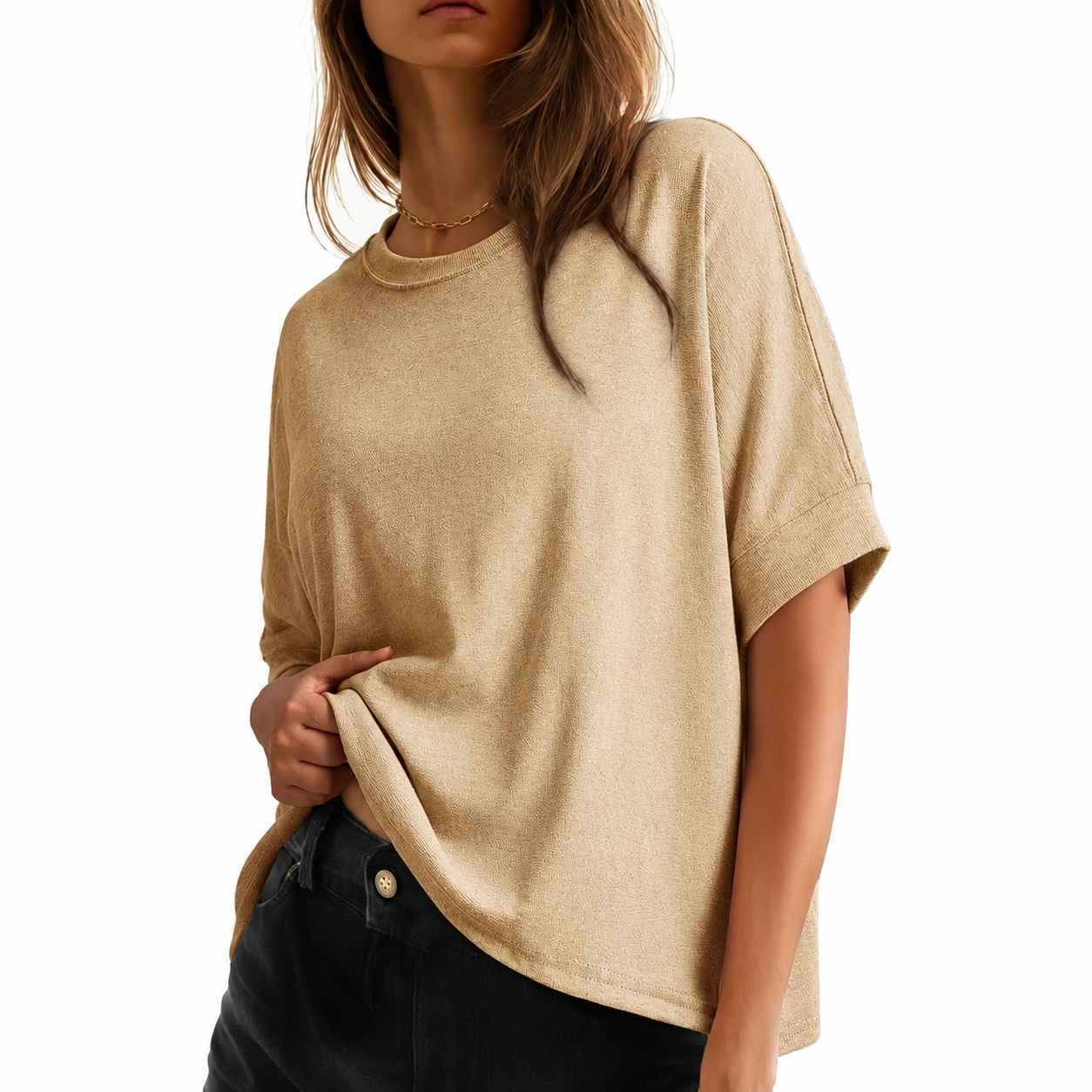 🔥 Soft Oversized Tee Women Love – Comfy, Loose & Flattering ✨