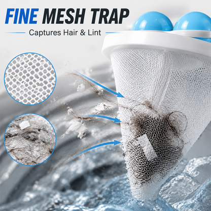 🐾 3-Pack Floating Pet Hair Laundry Filter Bags | Reusable Lint Catcher