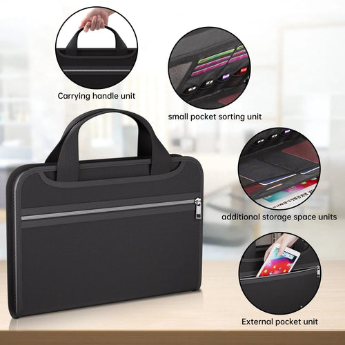 🔥 Fire-Resistant Document Organizer – Waterproof Accordion File Folder 💼
