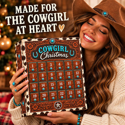 ⏳ Last Day 49% OFF - 🤠 24-Day Cowgirl Christmas Countdown Calendar