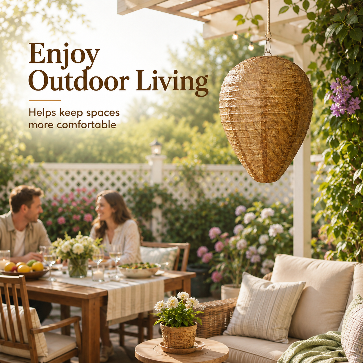 Wasp Nest Decoy 🐝 Natural Outdoor Repellent