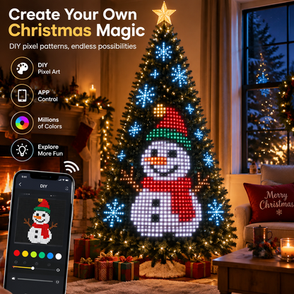 ✨ Smart RGB LED Christmas Tree with App & Music Sync Control 🎄