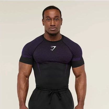💪 Men's Athletic Compression T-Shirt – Quick-Dry Breathable Gym Tee🏋️‍♂️
