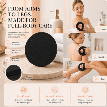✨ SilkGlow Deep Exfoliating Bath Pad — Instant Dead Skin & Strawberry Skin Remover 🍑🛁