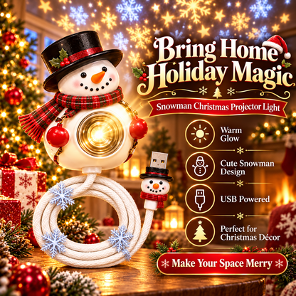 ⛄ Bring Home Holiday Magic — Snowman Christmas Projector Light With Festive Glow