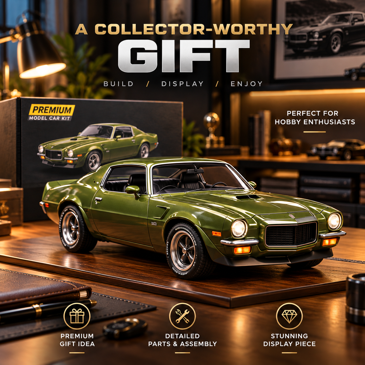 🔥 Limited-Time 49% OFF 🚗 DIY Classic Muscle Car Model Kit – Build & Display