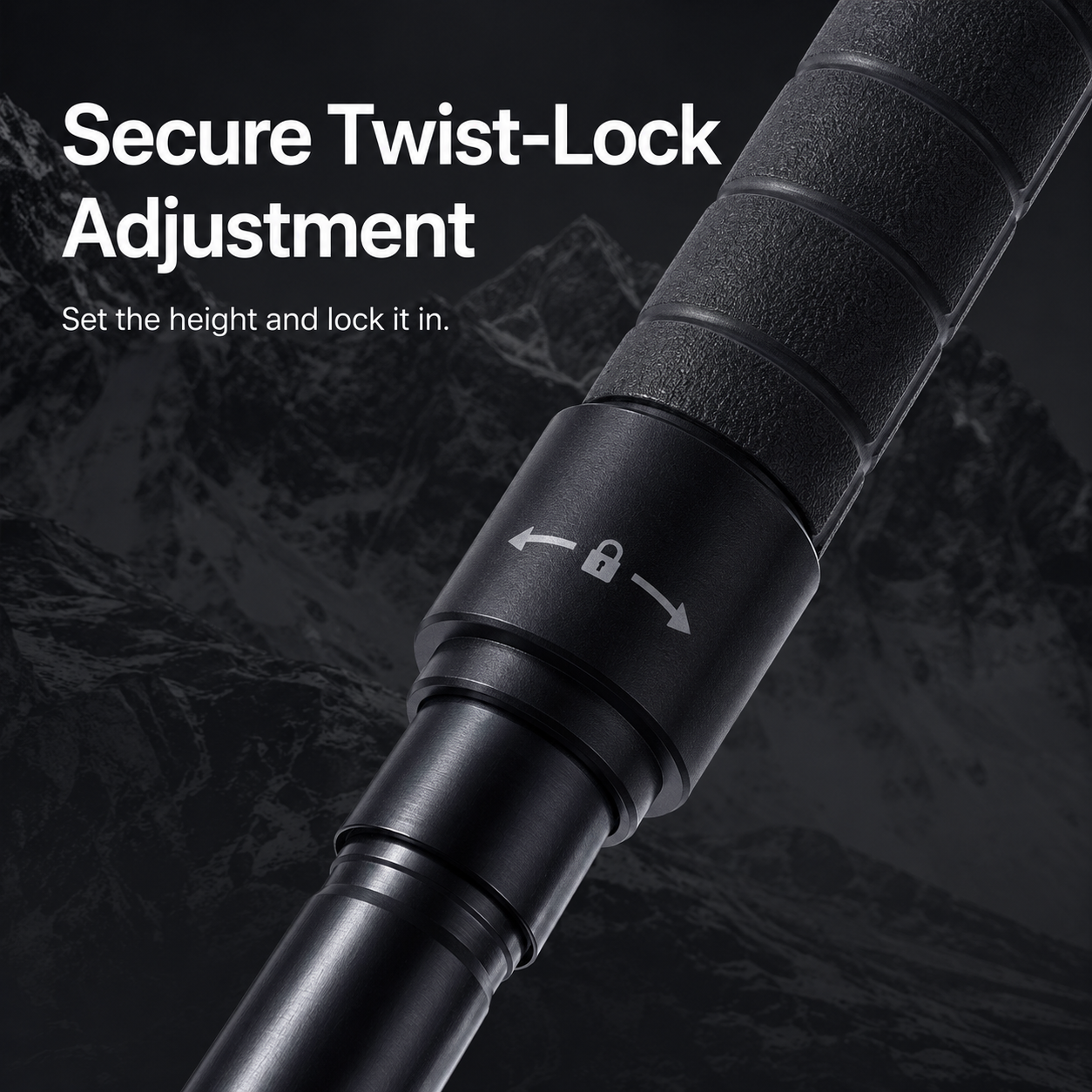 ⛰️ Telescopic Hiking Staff Anti Shock Walking Pole with Emergency Glass Breaker 🥾