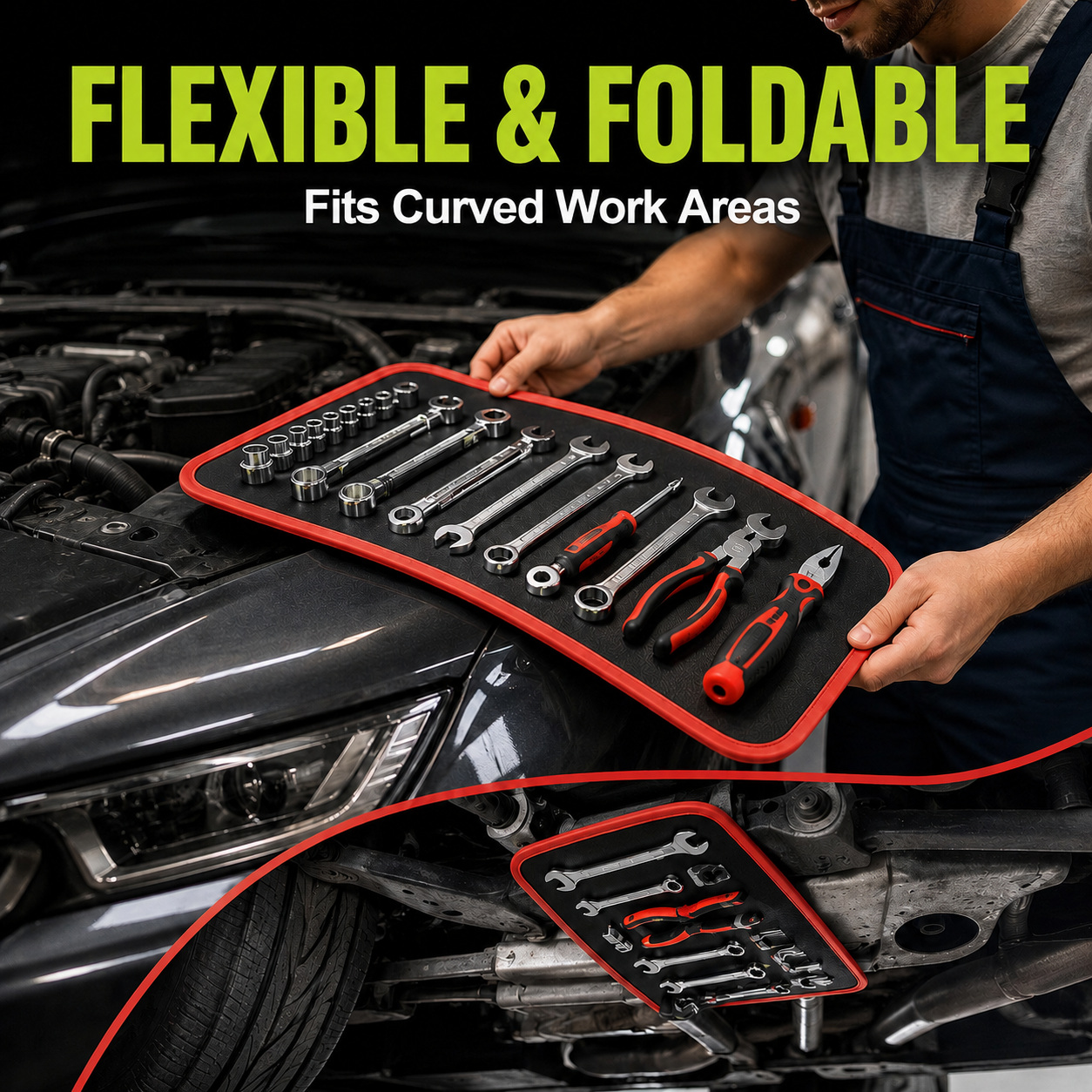 🔥 Father’s Day Magnetic Tool Mat – Keep Screws Sockets & Tools Locked in Place