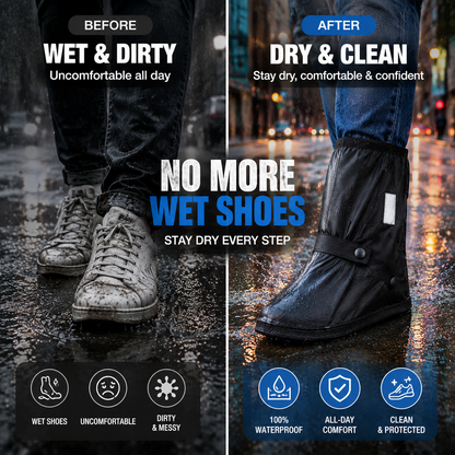 🔥 50K+ Sold | ☔Waterproof Shoe Covers That Keep Shoes Dry & Spotless