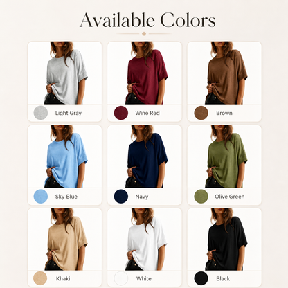 🔥 Soft Oversized Tee Women Love – Comfy, Loose & Flattering ✨