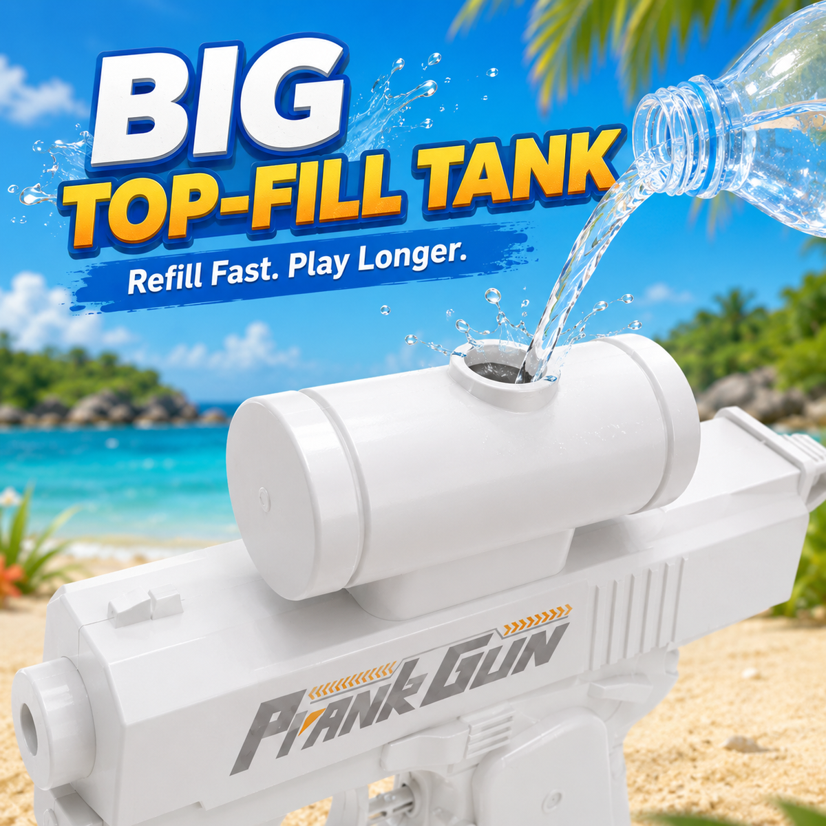 💦 Long-Range Trick Water Blaster – 8M Summer Spray Toy 🎯