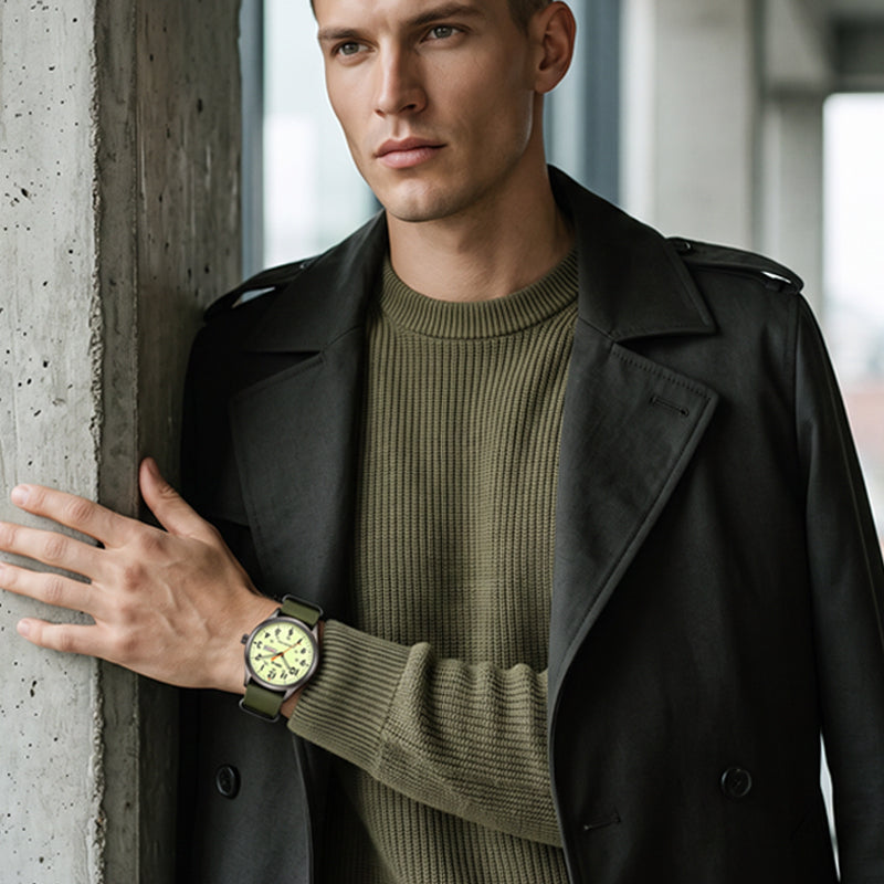 📢📢45% OFF !! ⏰Men's Quartz Watch with Luminous Display