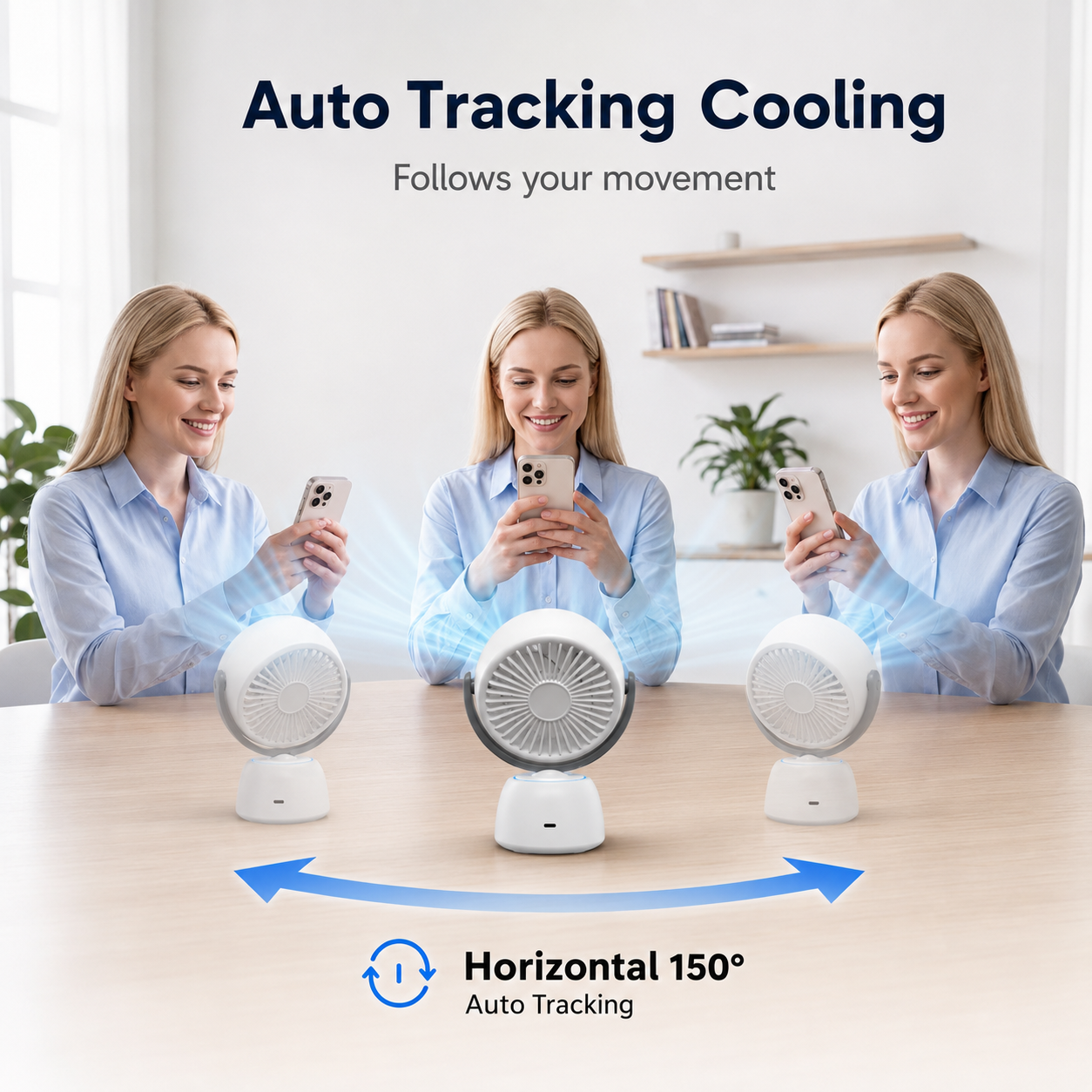 🤖 Smart Head-Tracking AI Desk Fan 🌬️