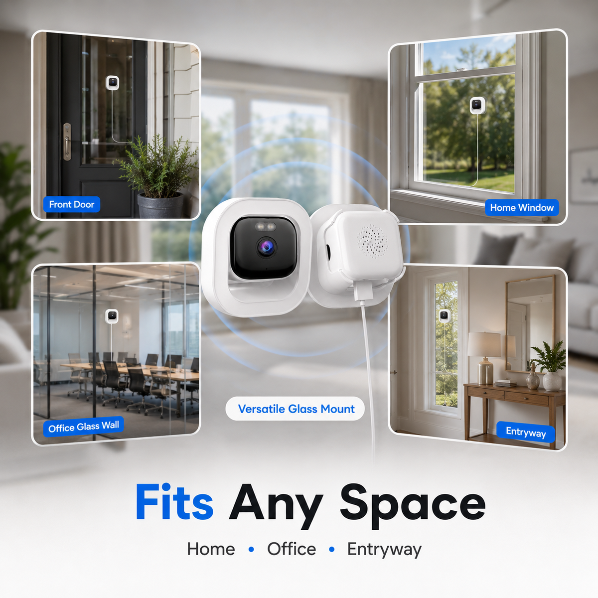 📹 Smart Window-Mounted Security Camera – 3MP Dual-Band WiFi Cam ✨