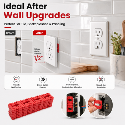 ⚡ Fix Loose Outlets Fast – 48PC Stackable Outlet Spacer Kit