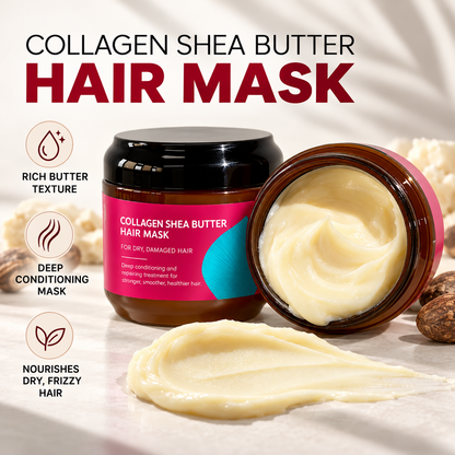 🔥 Collagen Shea Butter Deep Moisture Hair Mask – Smooth, Soften & Revive Dry, Frizzy Hair