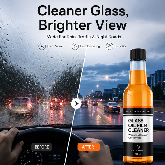 🧪 -45°C De-Icing & Anti-Oil Film Windshield Cleaner (150mL)❄️