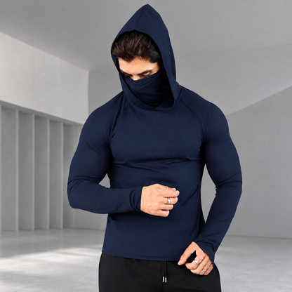 🍂 CLEARANCE SALE: 50% OFF |🛡️ 3-in-1 Integrated Hooded Sun Shirt with Face Cover 🚴‍♂️