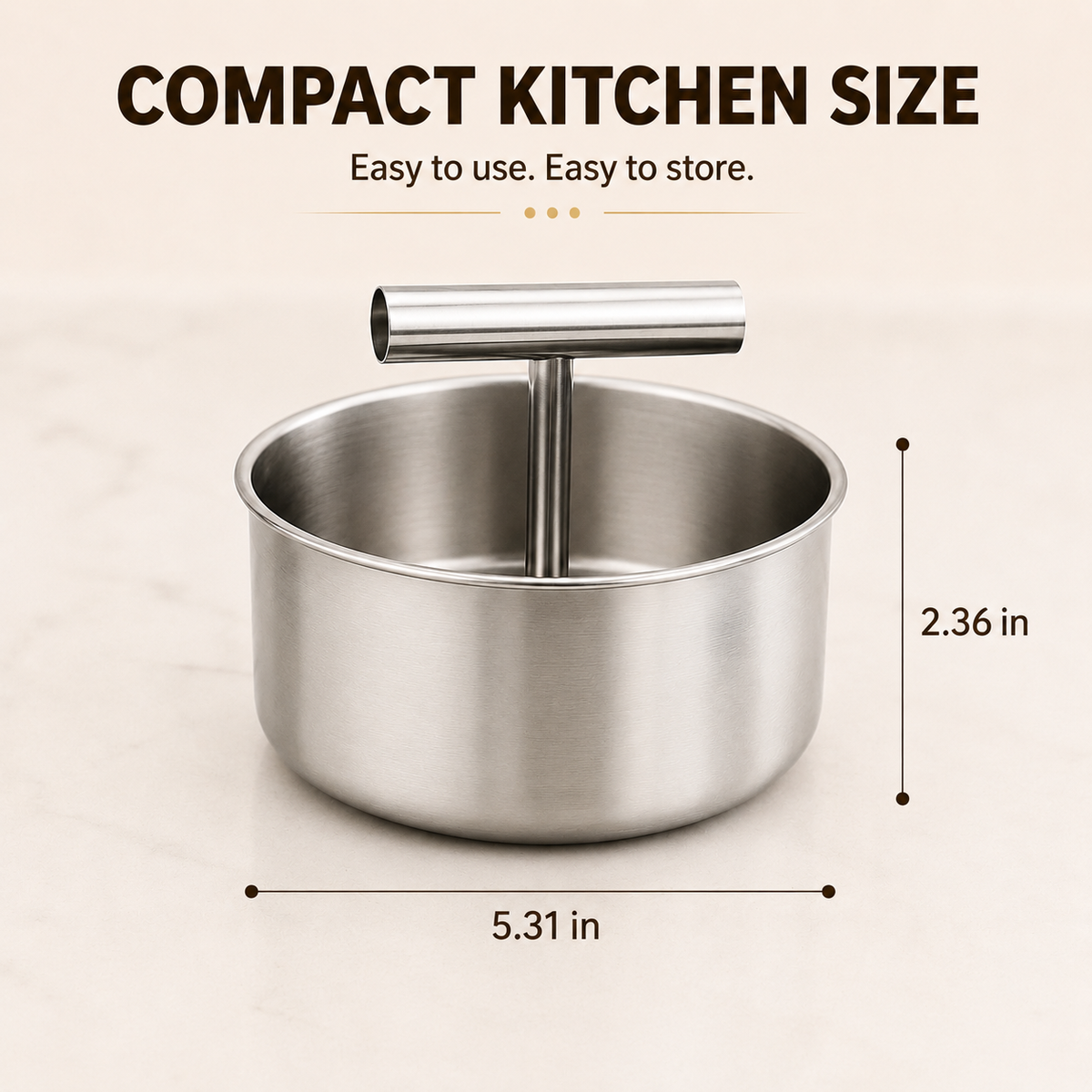 🍲 Stainless Steel Manual Meatball Maker – 6 & 12 Hole Multi-Portion Press ✨