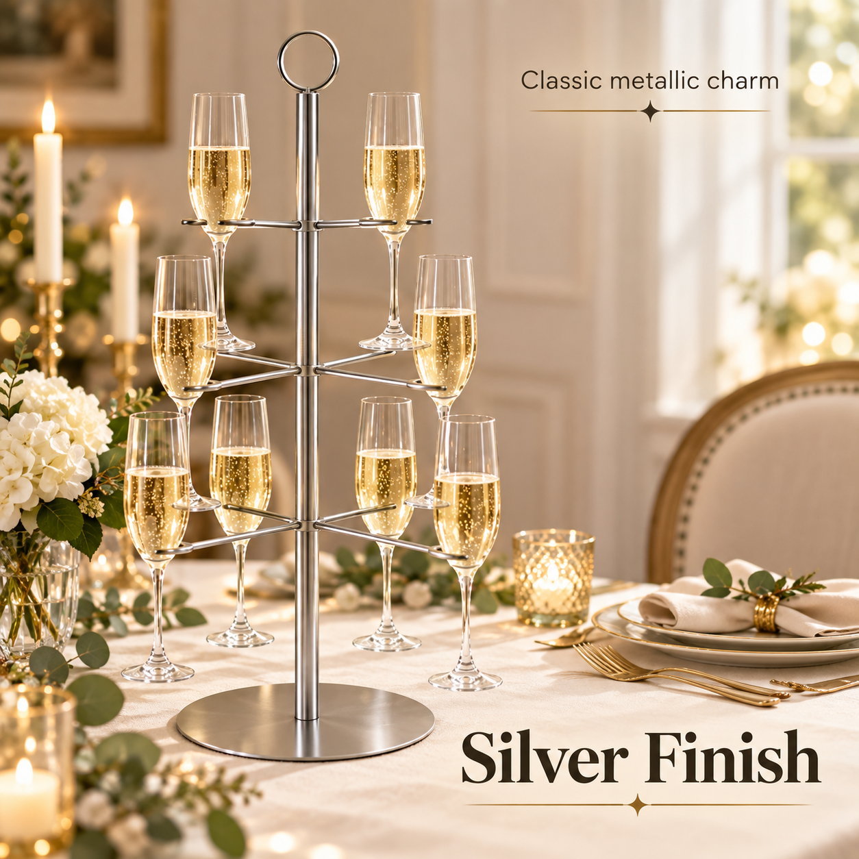 🥂 Multi-Tier Stemware Glassware Display Stand – DIY Tabletop Beverage Centerpiece ✨