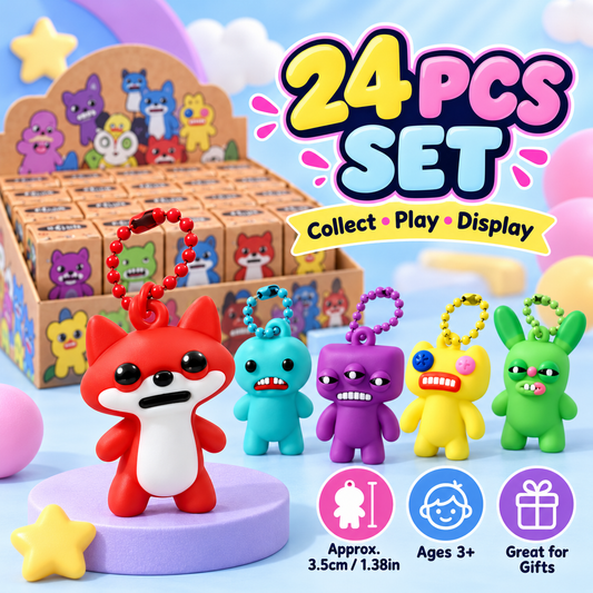 👾 24-Piece Colorful Mini Monster Action Figures Set 🌈
