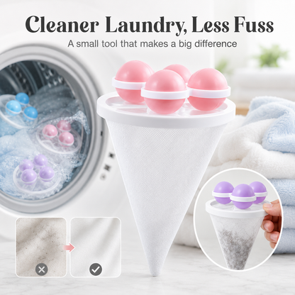 🧺 Floating Laundry Hair Catcher