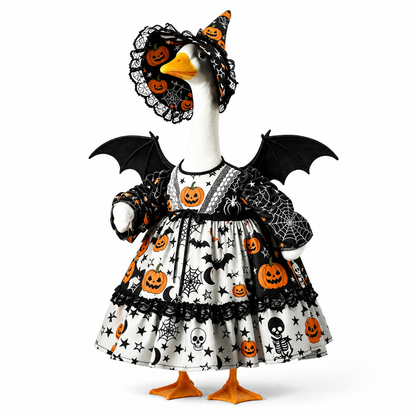 🎃🦆 The Coolest Porch Goose On The Block This Halloween!