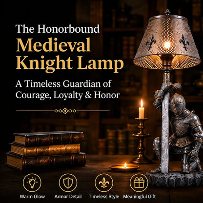 ⚔️ Honorbound Medieval Knight Lamp – Warm Chivalry Decor Light