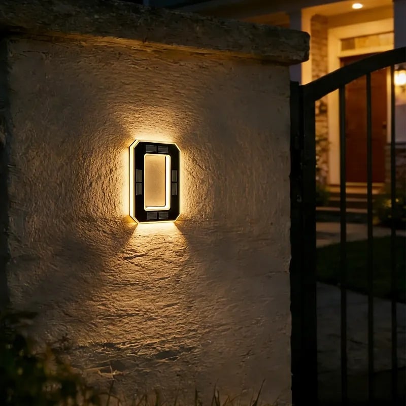💡 Modern Solar Backlit Illuminated House Numbers | Wireless Dusk-to-Dawn Address Plaque 🏡