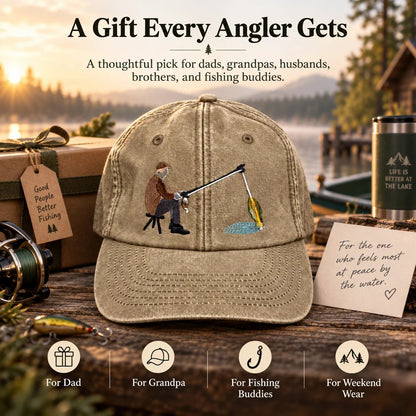 🔥LAST DAY 50% OFF - 🎣🧢 Catch of the Day Interactive Fishing Cap