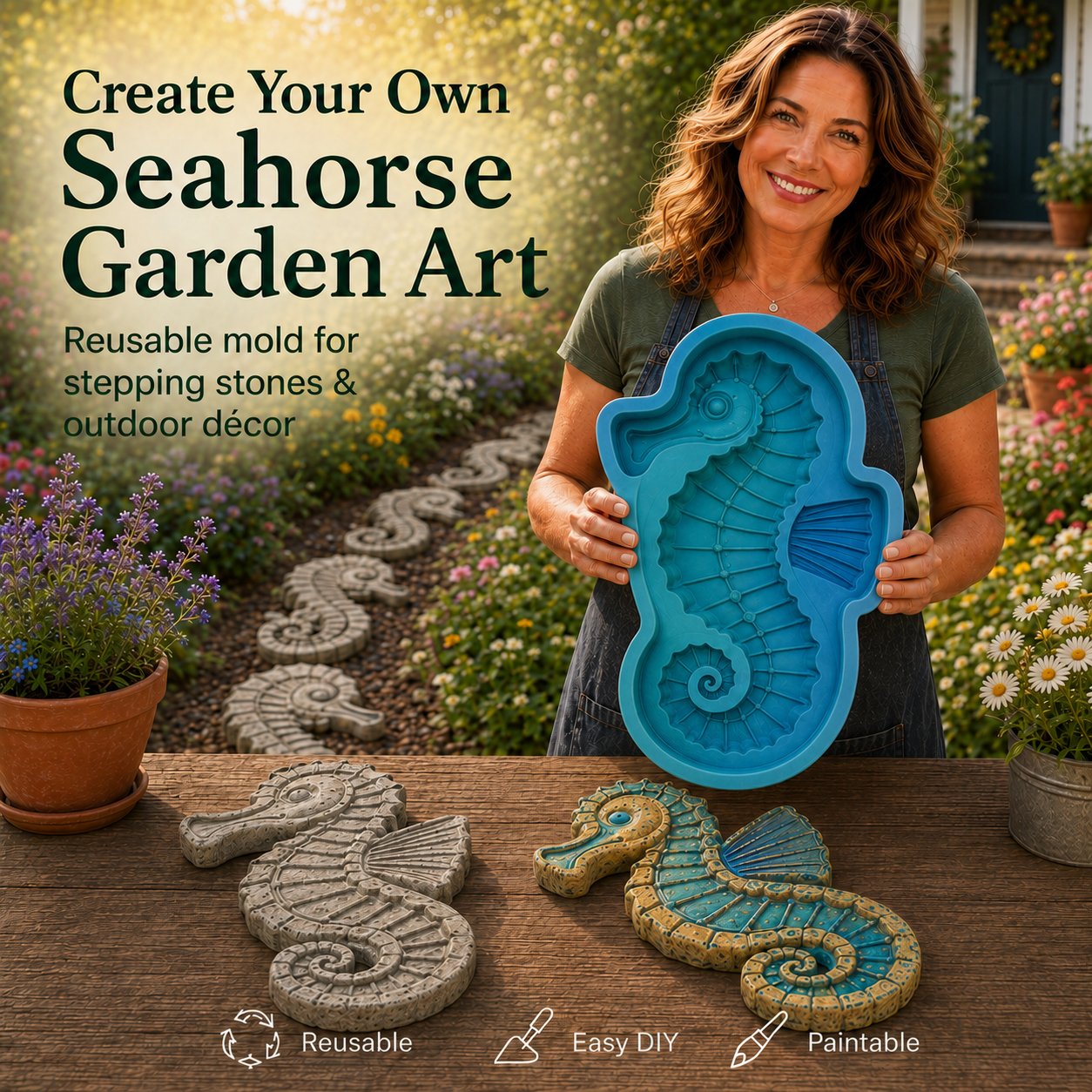 💥 LAST DAY 49% OFF – 🌊 Ocean Garden Art Mold | Buy 2, Free Shipping