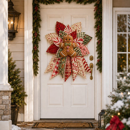 🎄 Oversized Christmas Quilted Door Hanger DIY Sewing Kit (23–25") 🪡