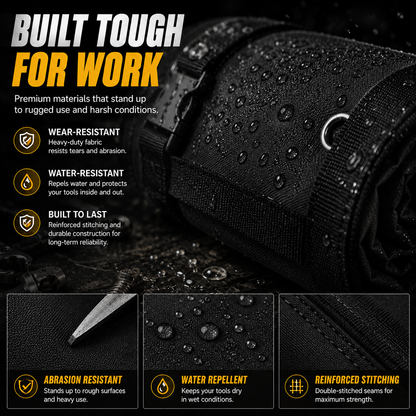 🛠️ Universal Heavy-Duty Roll-Up Tool Bag