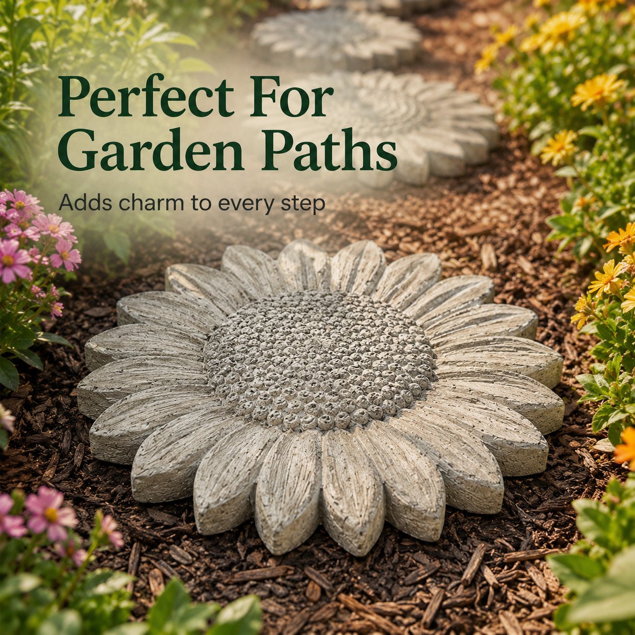 💥 LAST DAY 50% OFF - 🌻 Reusable Sunflower Stepping Stone Mold