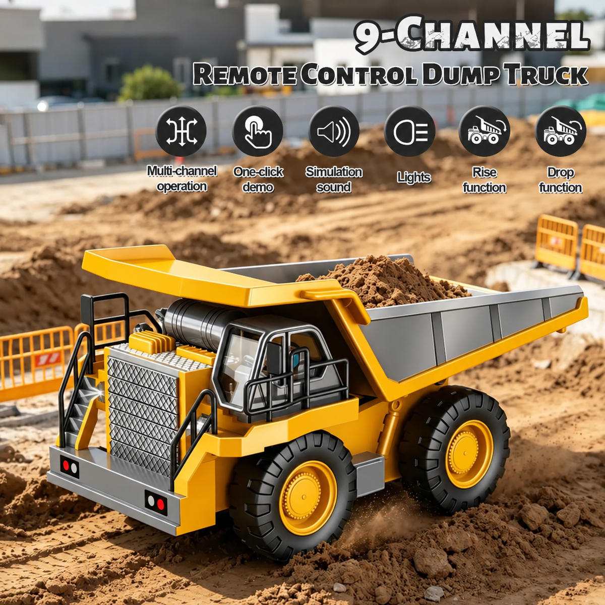 🚜 RC Construction Crew – 4-Machine Remote Control Building Fleet 🚧(Free Shipping ✈️)