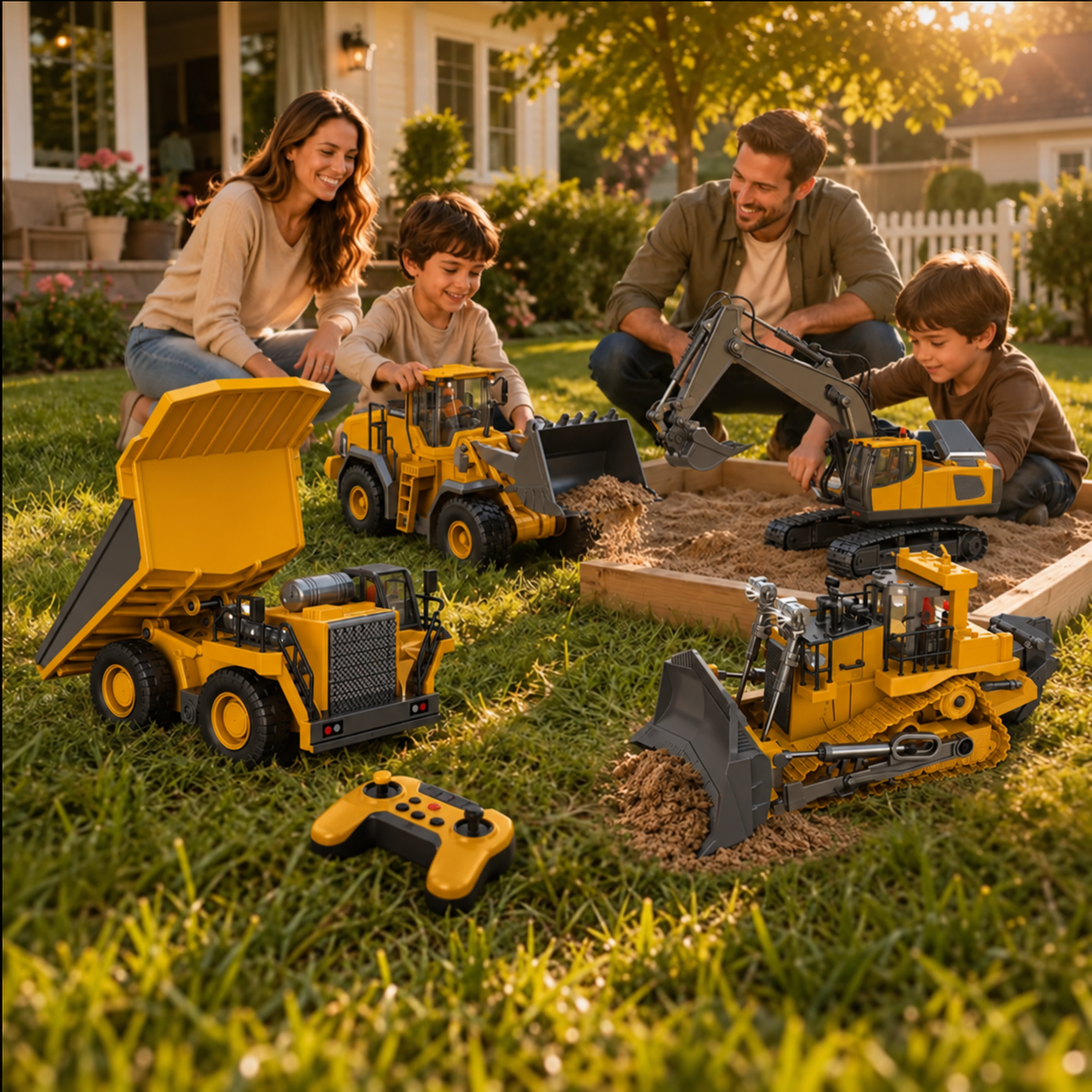 4-Vehicle RC Construction Set🚜 Built For Little Builders(Free Shipping✈️)