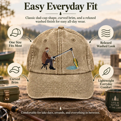 🔥LAST DAY 50% OFF - 🎣🧢 Catch of the Day Interactive Fishing Cap