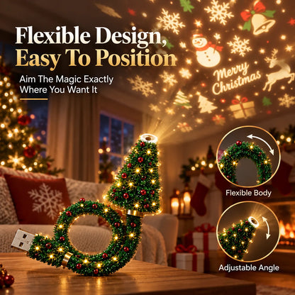 🎄 Christmas Projector Lamp – 6 Festive Wall & Ceiling Designs ✨