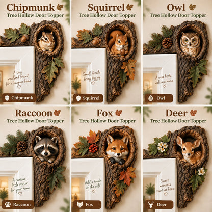 ⏰LAST DAY 50% OFF 🐿️ Handcrafted Resin Chipmunk Door Ledge Figurine | Wooden Doorway Accent for Nature Lovers 🏡