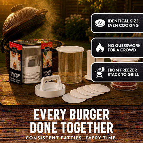 🍔 Hamburger Press Patty Maker - Stackable Freezer Storage Burger Mold 🥩