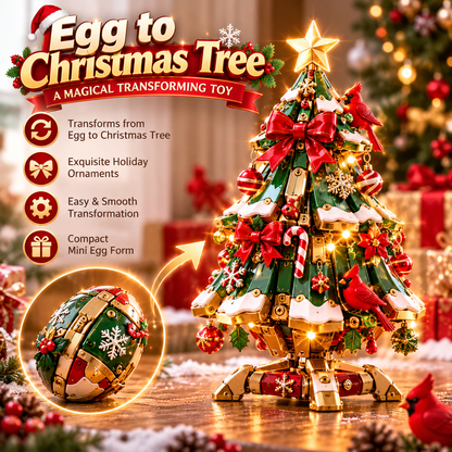 🎄 Egg-to-Christmas Tree™ Magical Transforming Toy – Cardinal Christmas Tree Holiday Gift 🎁