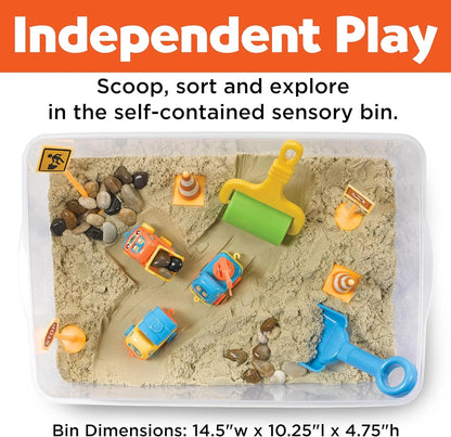 🚜 Magic Magnetic Sand Construction Playset for Kids – Mess-Free Sensory Building Toy